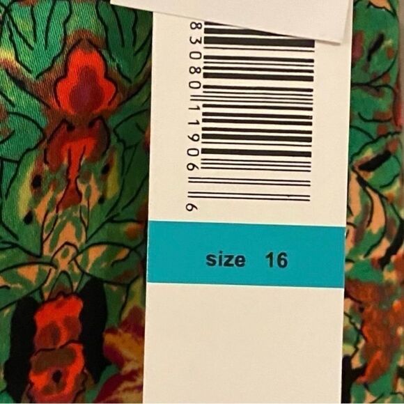 Womens Madison‎ Leigh Floral Cap Sleeve Shift Dress Size 16 NWT - Picture 12 of 12